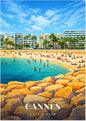 Cannes — Crique de Sable Doré et Eaux Turquoise face à la Côte d'Azur