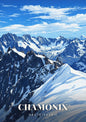 Chamonix — Aiguilles Enneigées et Glaciers du Massif du Mont-Blanc sous le Ciel de Haute-Savoie