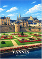 Vannes — Les Remparts Médiévaux et les Jardins à la Française au Pied de la Cathédrale